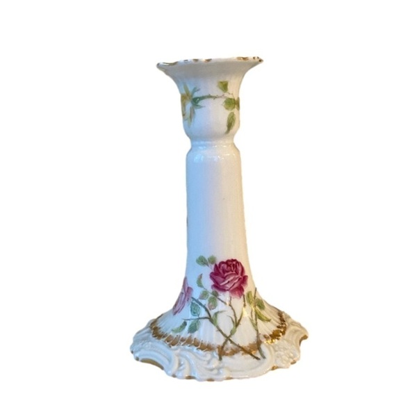 VINTAGE Limoges China Candlestick Holder - Picture 1 of 5
